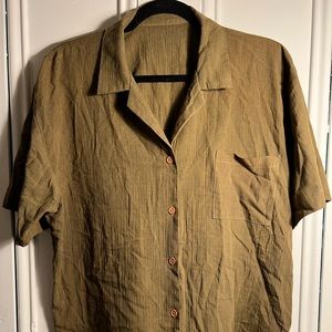 Olive green blouse